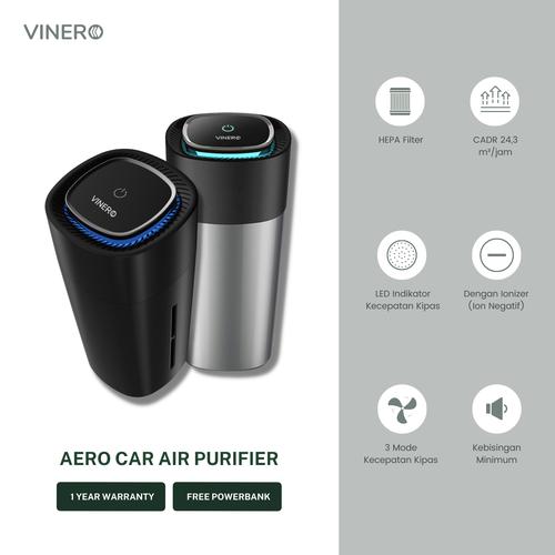 Vinero Aero Car Air Purifier Portable HEPA Filter Anion