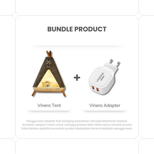 Vinero Creative Tent LJC-210 Night Light Bedroom Lamp Bluetooth Speaker