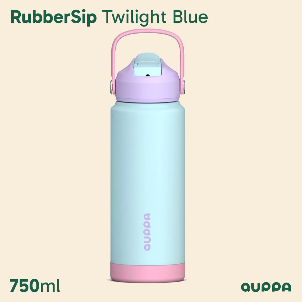 Quppa RubberSip Twilight Blue 750ml Botol Minum Thermos Tumbler