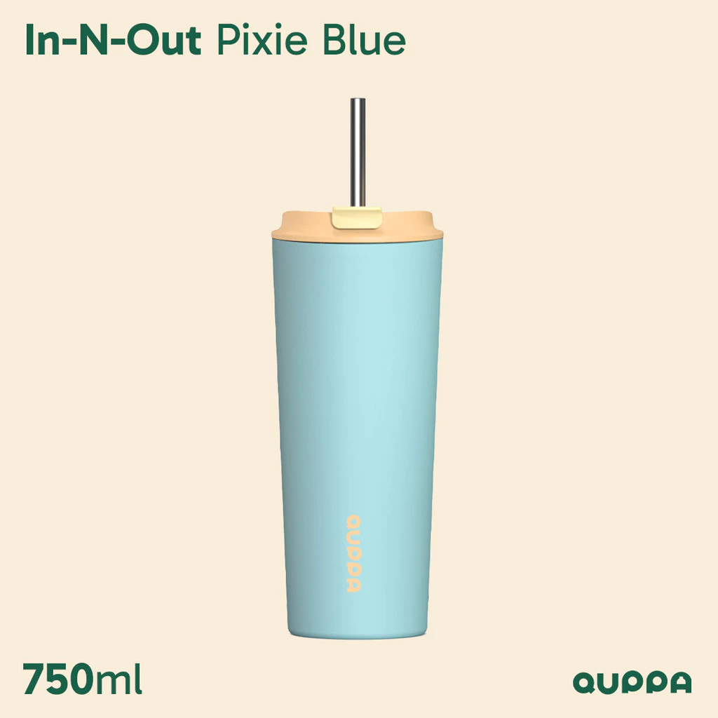 Quppa In-N-Out Pixie Blue 750ml Botol Minum Thermos Tumbler