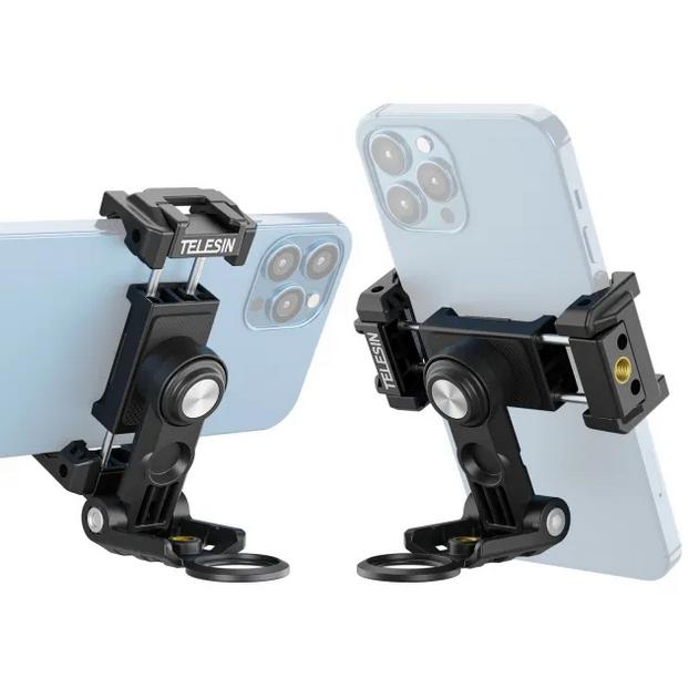 TELESIN 360 Multifunctional Mobile Phone Holder with Cold Shoe