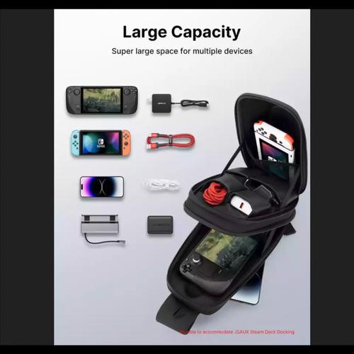 JSAUX Shoulder Sling Bag Hard Shell Protective for Steam Deck Original