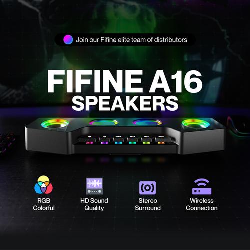Fifine A16 Bluetooth RGB Game speaker computer gaming speaker