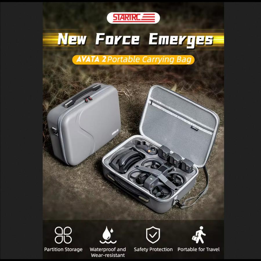 STARTRC Hard Shoulder Bag Carrying Case Waterproof Storage DJI Avata 2