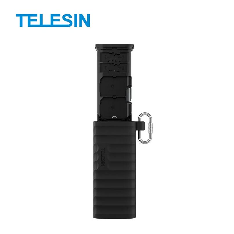 Telesin Multi functional Card Reader with carabiner 4SD 6TF 2 nano sim