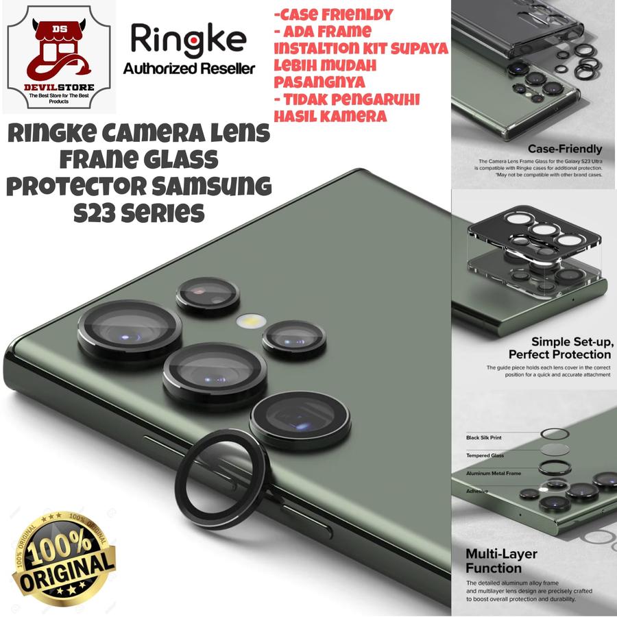 Ringke Camera Lens Frame Glass Samsung S23 Ultra S23 / S23 Plus Camera