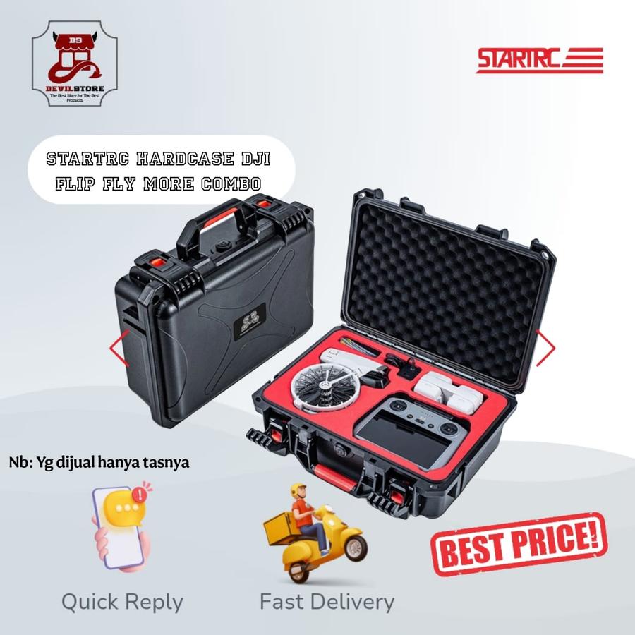Startrc IP67 Waterproof Drone Carrying Case for DJI Flip Fly More Combo Tas