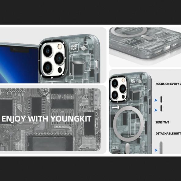 Youngkit Circuit Magsafe Case Iphone 14 Pro Max Iphone 14 / 14 Pro