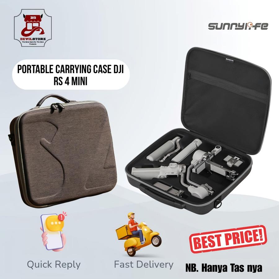 Sunnylife Carrying Case Handbag Shoulder Bags Crossbody Bag Accessories for DJI RS 4 Mini