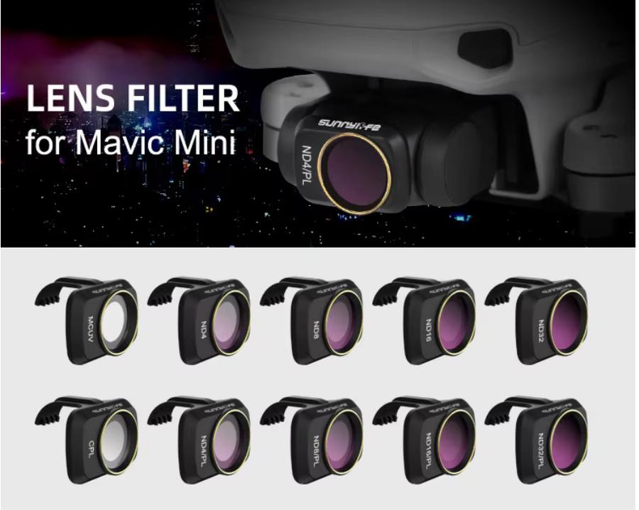 Startrc Lens Filter Sets DJI Mini 4K / 2 SE CPL MCUV NDPL 4 / 8 / 16 / 32
