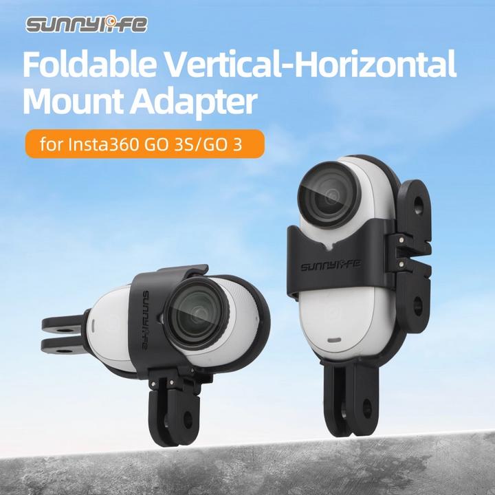 Sunyylife Foldable Mount Adapter Protective Frame Insta360 Go 3S / 3