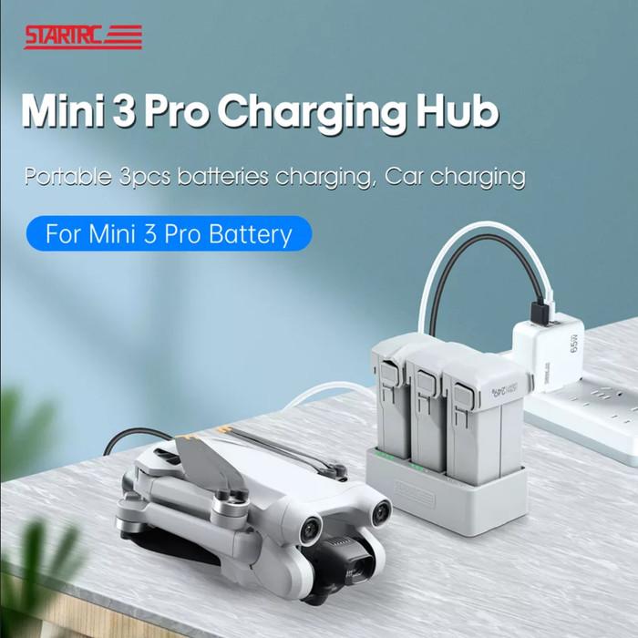 STARTRC 8.5V Intelligent Battery Charger Charging Hub DJI Mini 4 Pro / 3 Pro / 3