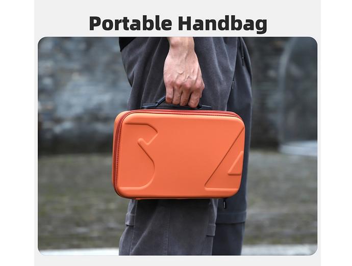Sunnylife Portable Carrying Case Combo Bag Tas DJI OSMO ACTION 5 Pro /4/3 - Standar, Orange