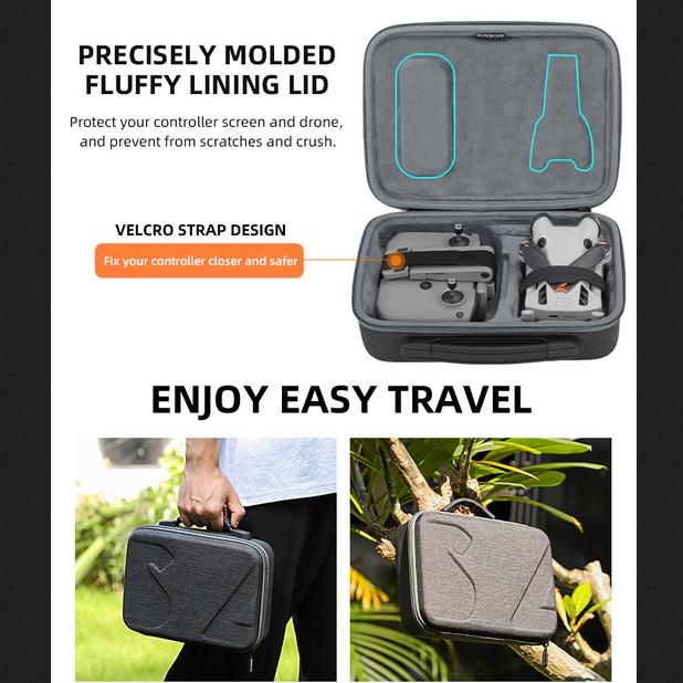 Sunnylife Carrying Case Combo Bag Hard Travel Case DJI Mini 4 Pro