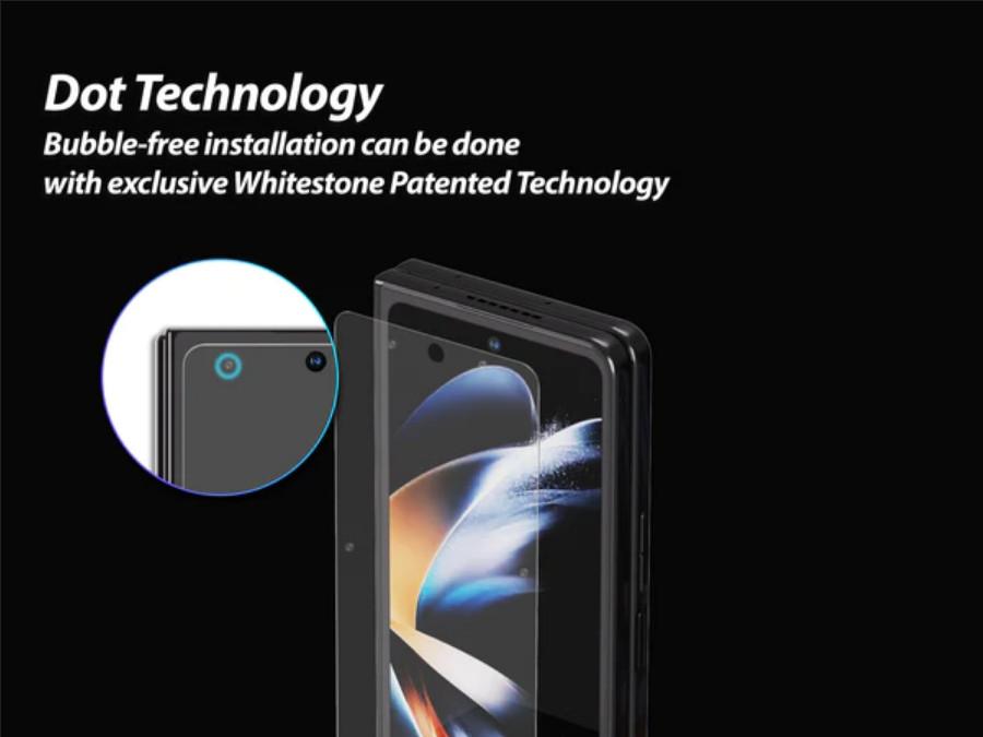 Whitestone Dome UV Tempered Glass Samsung Galaxy Z Fold 5 Glass Fold5 - Fullset Kit