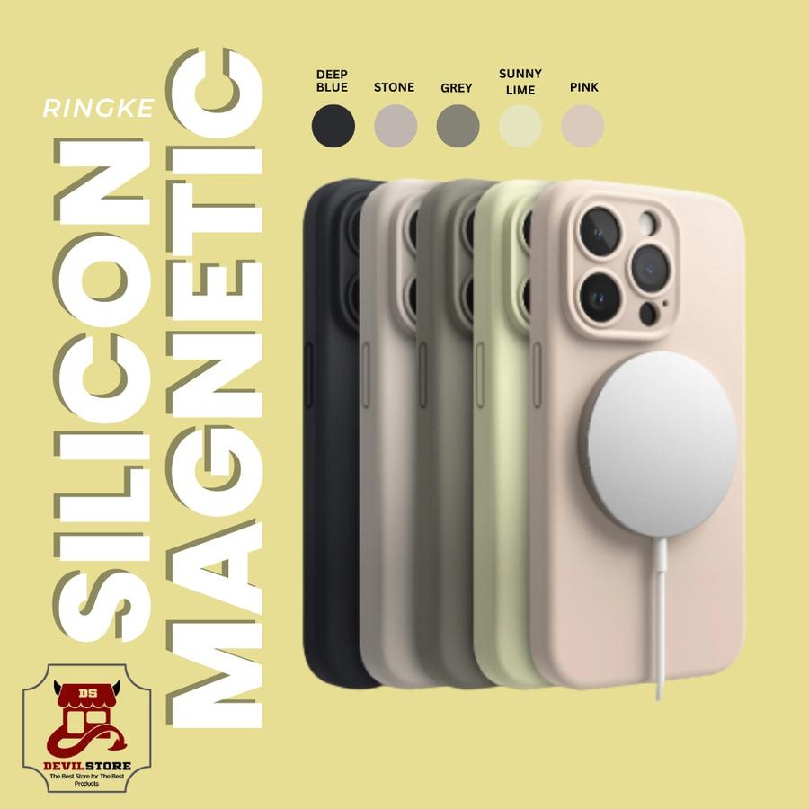 Ringke Silicone Magnetic Case Iphone 15 ProMax 15Pro 15 Plus Iphone 15