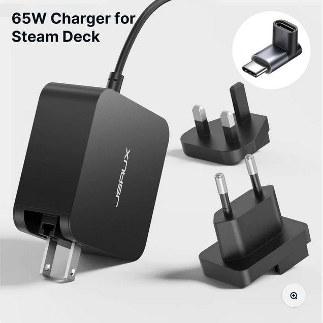JSAUX USB C 45W Charger Power Adapter for Steam Deck / Nintendo Switch