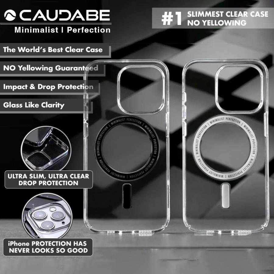 Caudabe Lucid Clear Magsafe Case iPhone 14 Pro Max Plus Casing