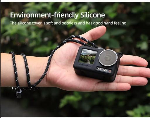 Sunnylife Protective Silicone Case With Lanyard for DJI Osmo Action 3