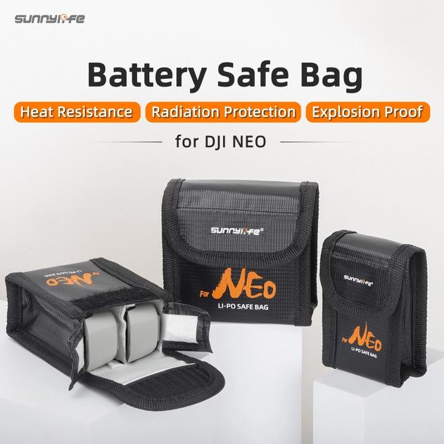 Sunnylife LiPo Safe Bag Protective Battery Storage DJI NEO Tas Battery 