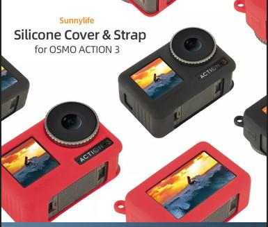 Sunnylife Protective Silicone Case With Lanyard for DJI Osmo Action 3