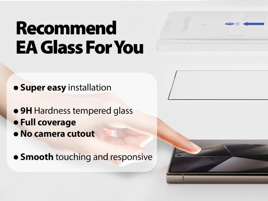 Whitesone EA Premium Tempered Glass Samsung S24 Ultra S24 Plus S24