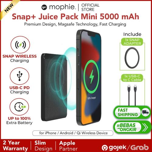 Powerbank Magsafe Magnetic Wireless Mophie Snap+ Juice Pack Mini