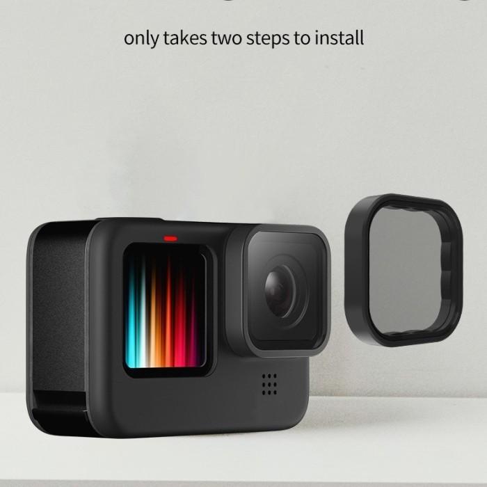 TELESIN ND8PL ND16PL ND32PL Magnetic Filter GoPro Hero 9 /10/11 Filter