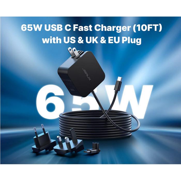 JSAUX USB C 65W Charger Power Adapter for Steam Deck / Nintendo Switch