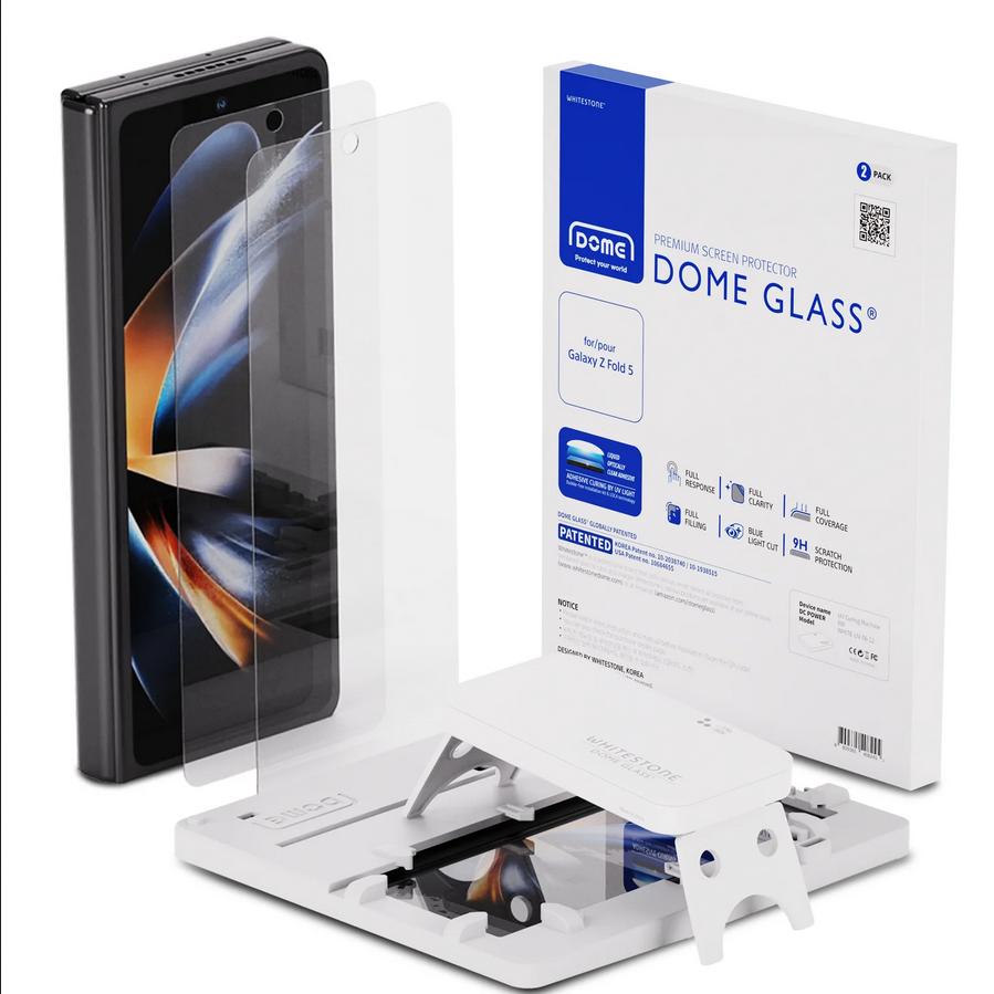Whitestone Dome UV Tempered Glass Samsung Galaxy Z Fold 5 Glass Fold5 - Fullset Kit