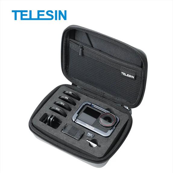 Telesin EVA Storage Case for DJI Action 5/4/3 Carrying Case Tas Hard