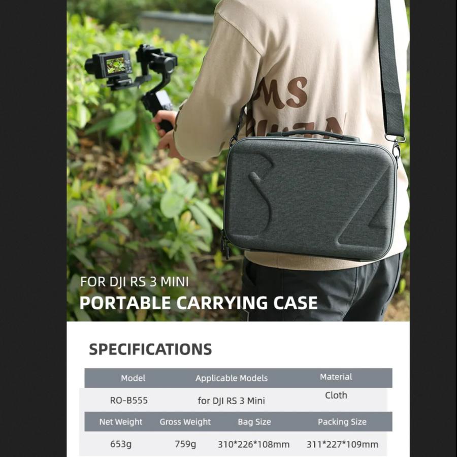 Sunnylife Multifunctional Carrying Case Shoulder Bags DJI RS 3 Mini