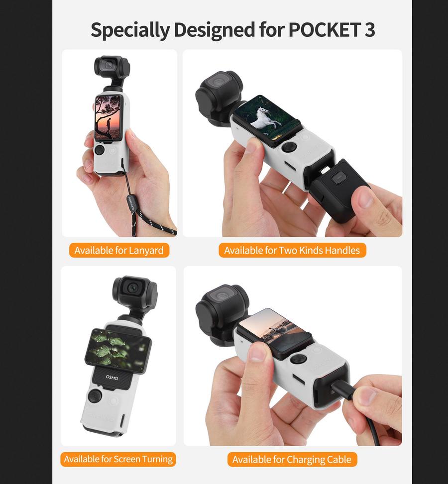 Sunnylife Silicone Cover Anti Heat Protector Case DJI Osmo Pocket 3