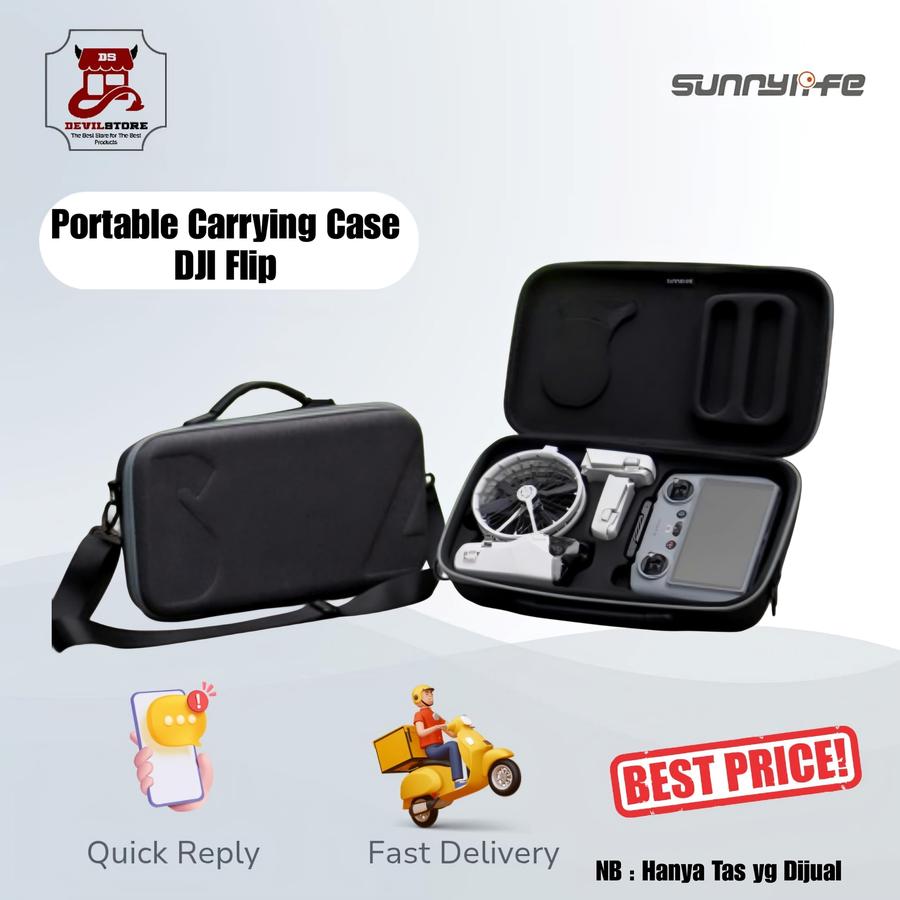 Sunnylife Easy Carrying Case Shoulder Combo Bag Case Tas for DJI FLIP