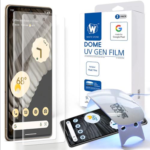 Whitestone Dome UV Gen Tempered Glass Compatible For Pixel 7 Pro Screen Protector