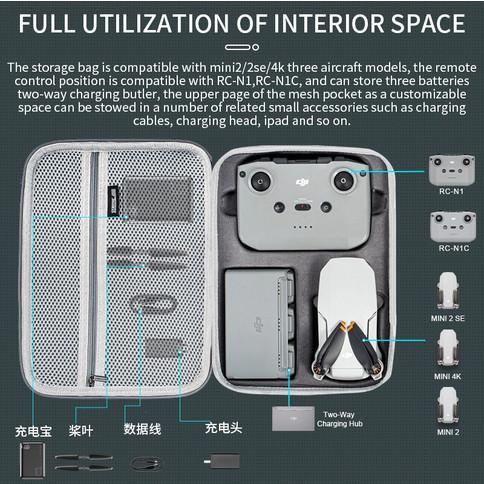 Startrc Storage Carrying bag for DJI Mavic Mini 4K Mini 2 SE / 2