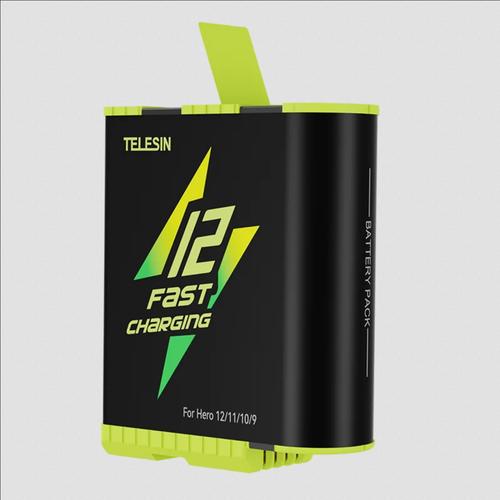 Telesin Fast charging Box Lithium Battery for GoPro Hero 12/11/10/9