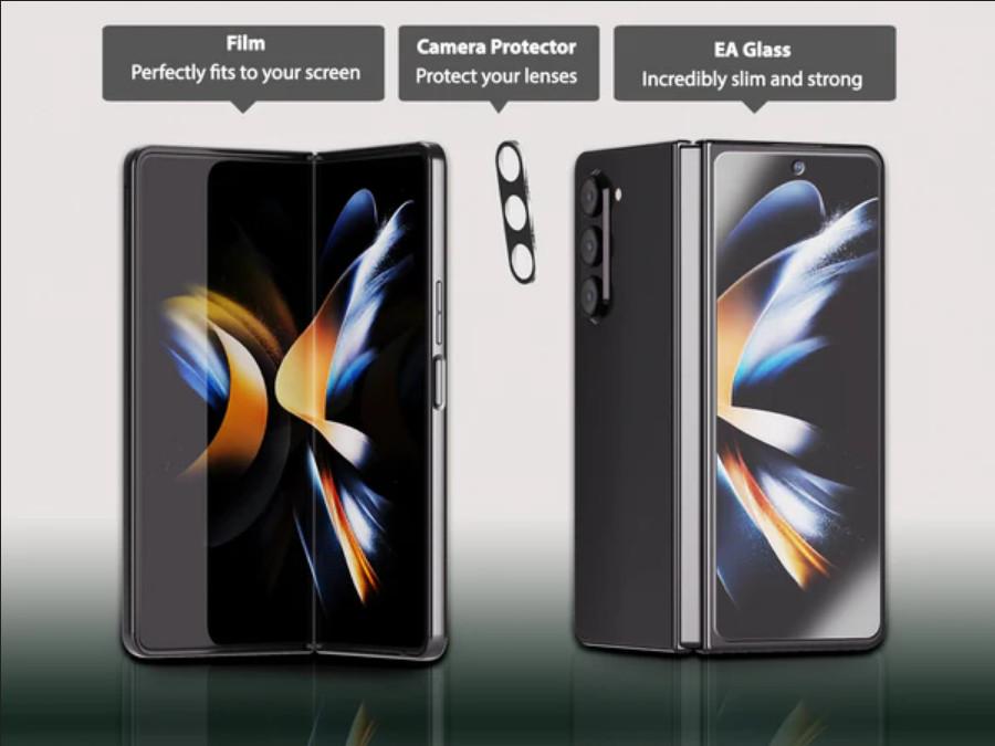 Whitestone Dome All in One Pack Tempered Glass Set Samsung Fold 5