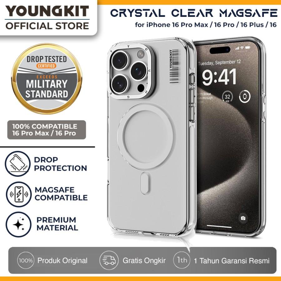 Youngkit Crystal Clear Magsafe Case iPhone 16 Pro Max / 16 Pro