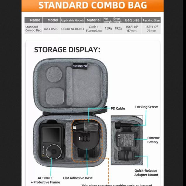 Sunnylife Portable Carrying Case Mini Standard Combo Bag Action 4 / 3