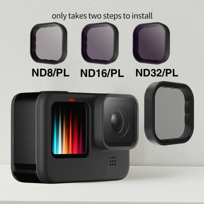 TELESIN ND8PL ND16PL ND32PL Magnetic Filter GoPro Hero 9 /10/11 Filter