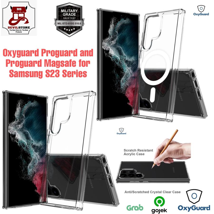 Oxyguard Case Samsung Galaxy S23 Ultra Plus S23 Proguard Clear Magsafe - Clear