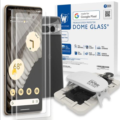 Whitestone Dome Glass For Pixel 7 Pro Tempered Glass Pixel 7 / 7 Pro Cover