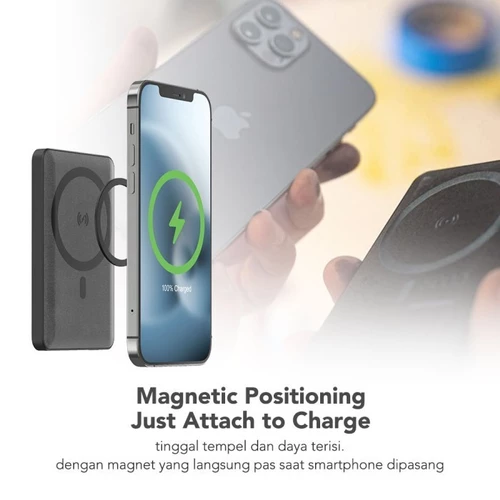 Powerbank Magsafe Magnetic Wireless Mophie Snap+ Juice Pack Mini