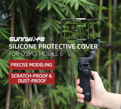 Sunnylife Silicone Protective Cover for DJI Osmo Mobile 6 Case OM 6 