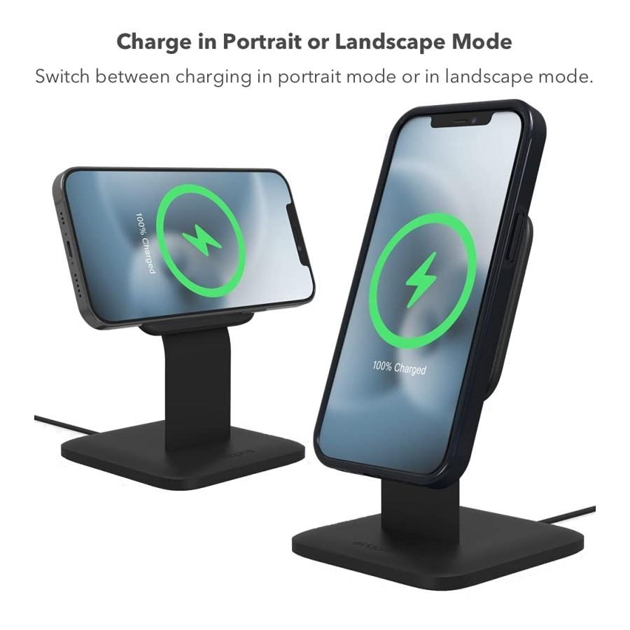 Mophie Fast Wireless Charger Stand Snap+ Qi Charging 15W