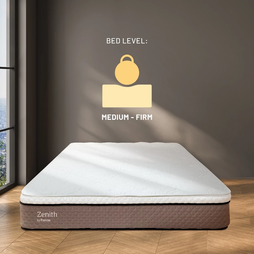 Kasur Pocket Zenith by Forcoo / Mattress in a Box / Plushtop / Kasur Latex / FREE Bantal / Antibacterial - ukuran 160x200, 180x200