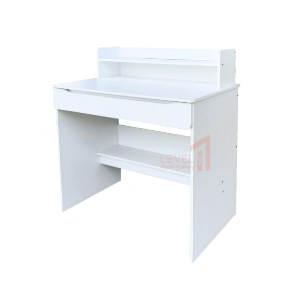 Meja Belajar Alba I Meja Kerja Kantor Office I Meja Belajar Anak I Study Desk I Meja Tulis kayu Kios Kasir I Laptop Rak Kayu Minimalis Estetik