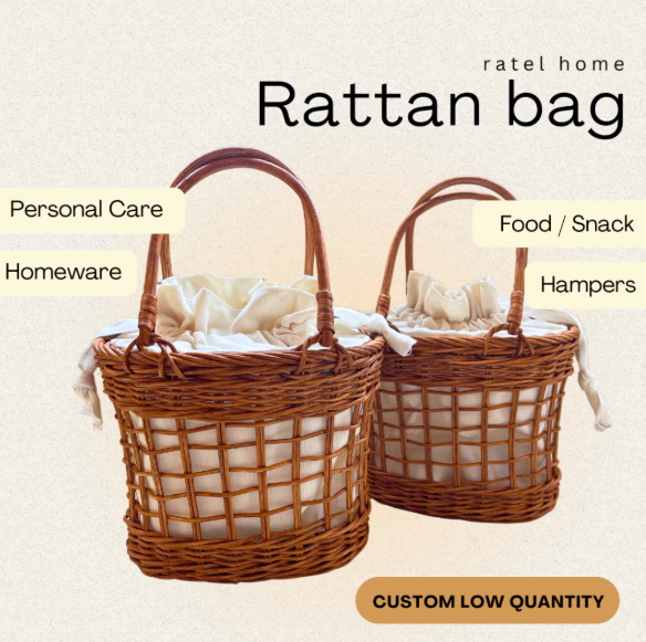 Ratel Home - Handcrafted Rattan Bag - With Dustbag