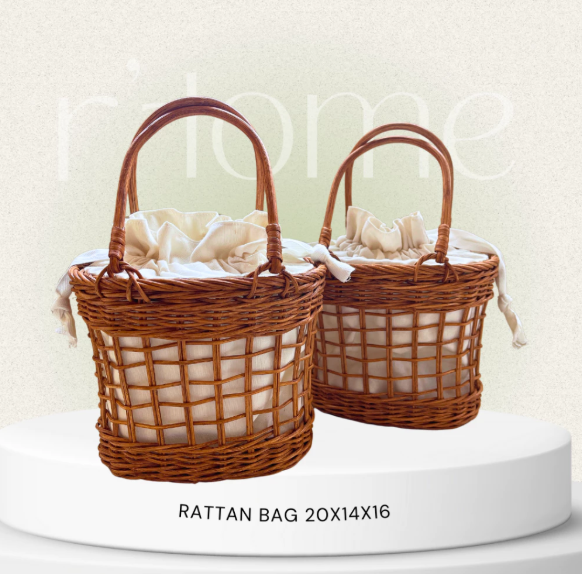 Ratel Home - Handcrafted Rattan Bag - With Dustbag